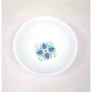Vintage Fire King Swiss Alpine Chalet Cereal Bowl 5” Diameter Milk Glass MCM
